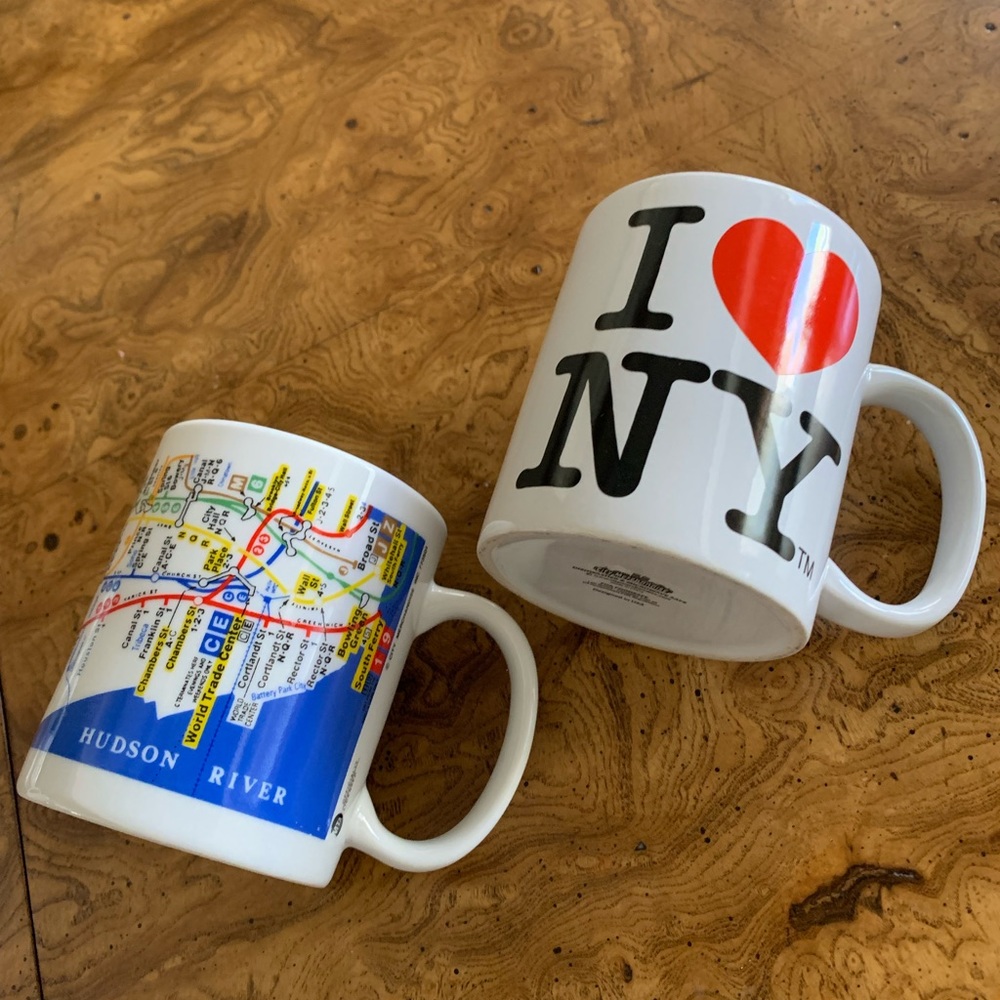 2/ I Love New York& Subway Mugs